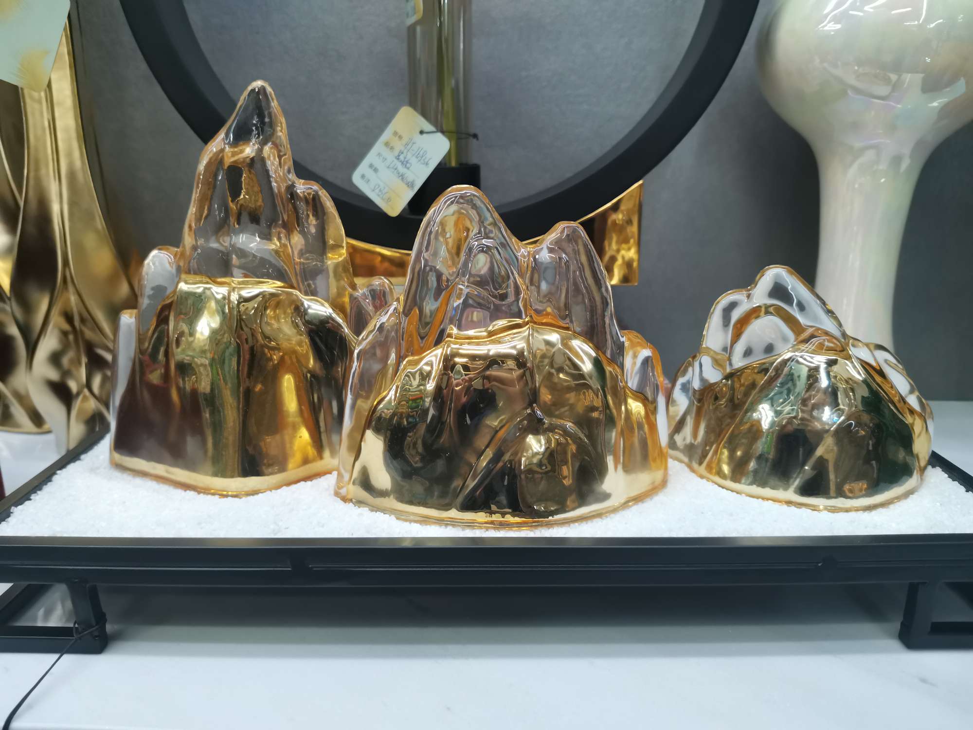 European-style wine cabinet decorative items, home accessories, living room entrance, wine rack display, housewarming gifts