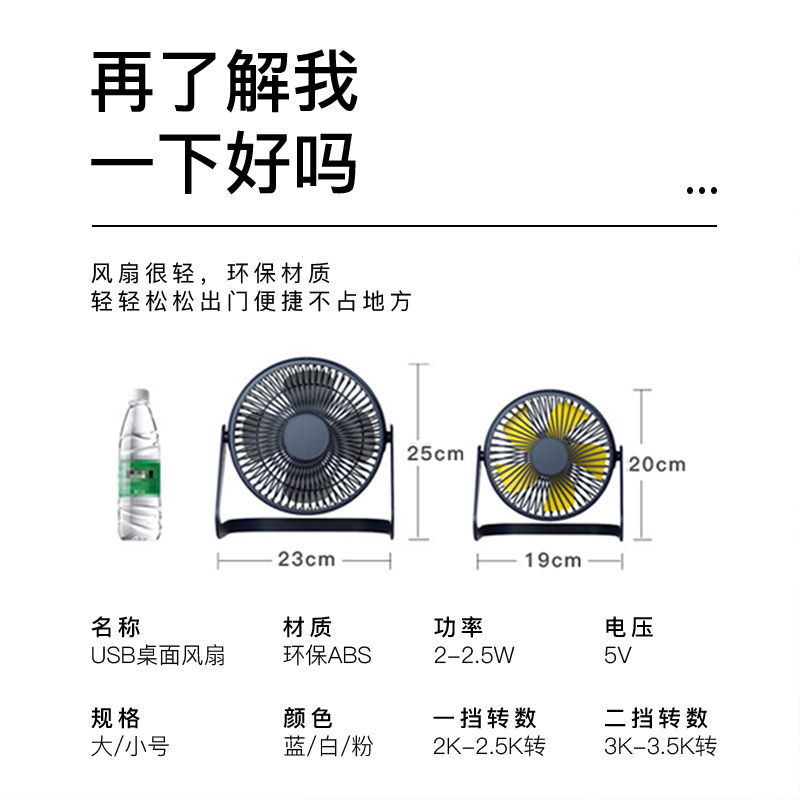 USB风扇、迷你风扇实物图