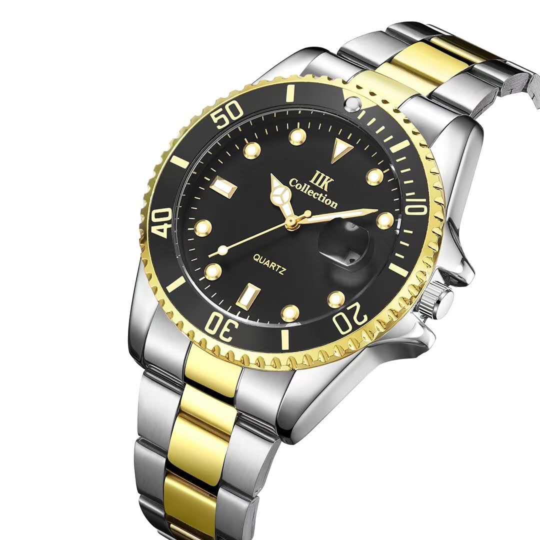 The latest fashion trend of 2020, the same style as the Internet celebrity Swiss top ten famous watches, the genuine brand Green Water Ghost watch, men's trendy steel band luminous waterproof, student sports black water monster undefined