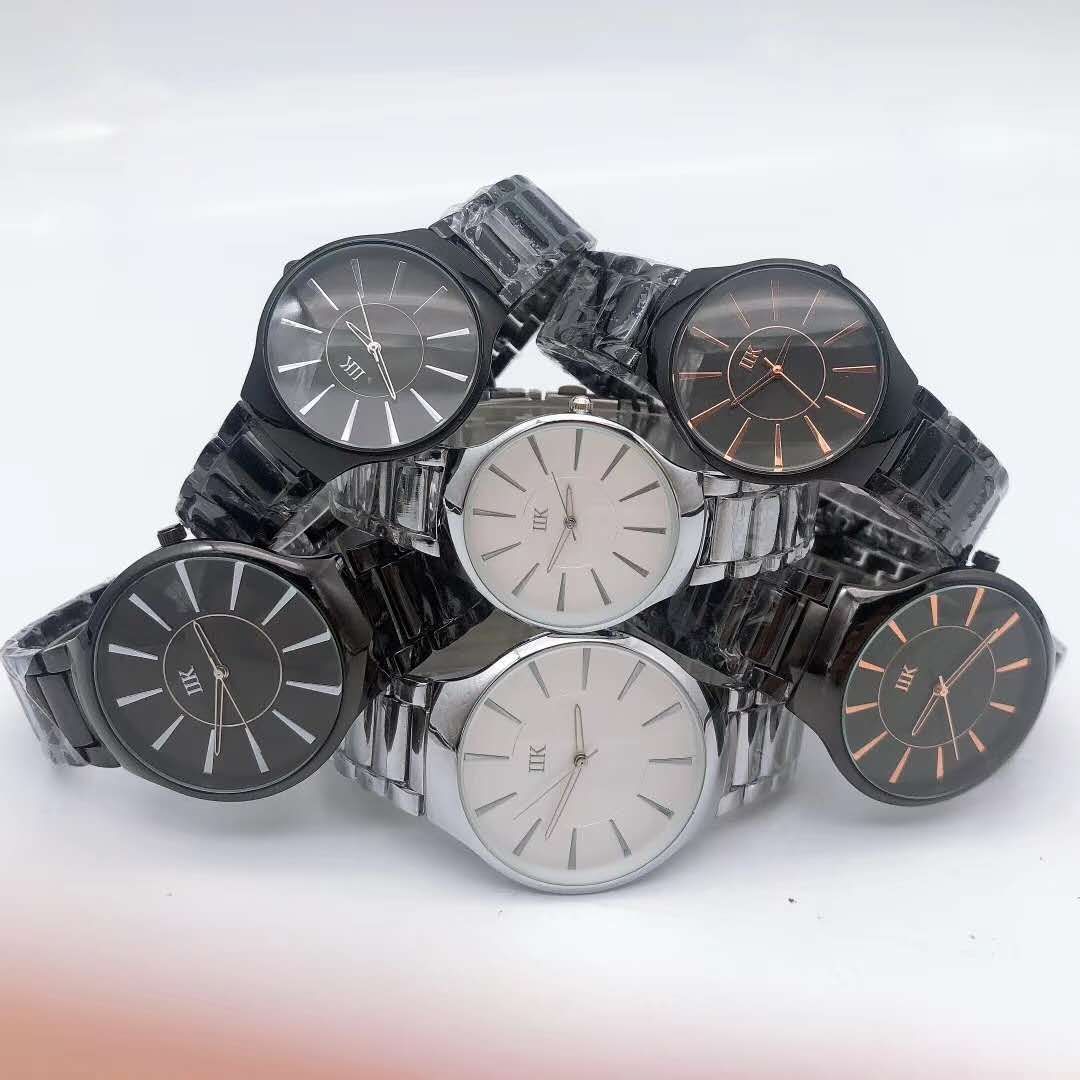 The latest 2020 unique, simple and fashionable black style trendy Instagram watch for women, Korean style versatile metal women's watch Item Picture
