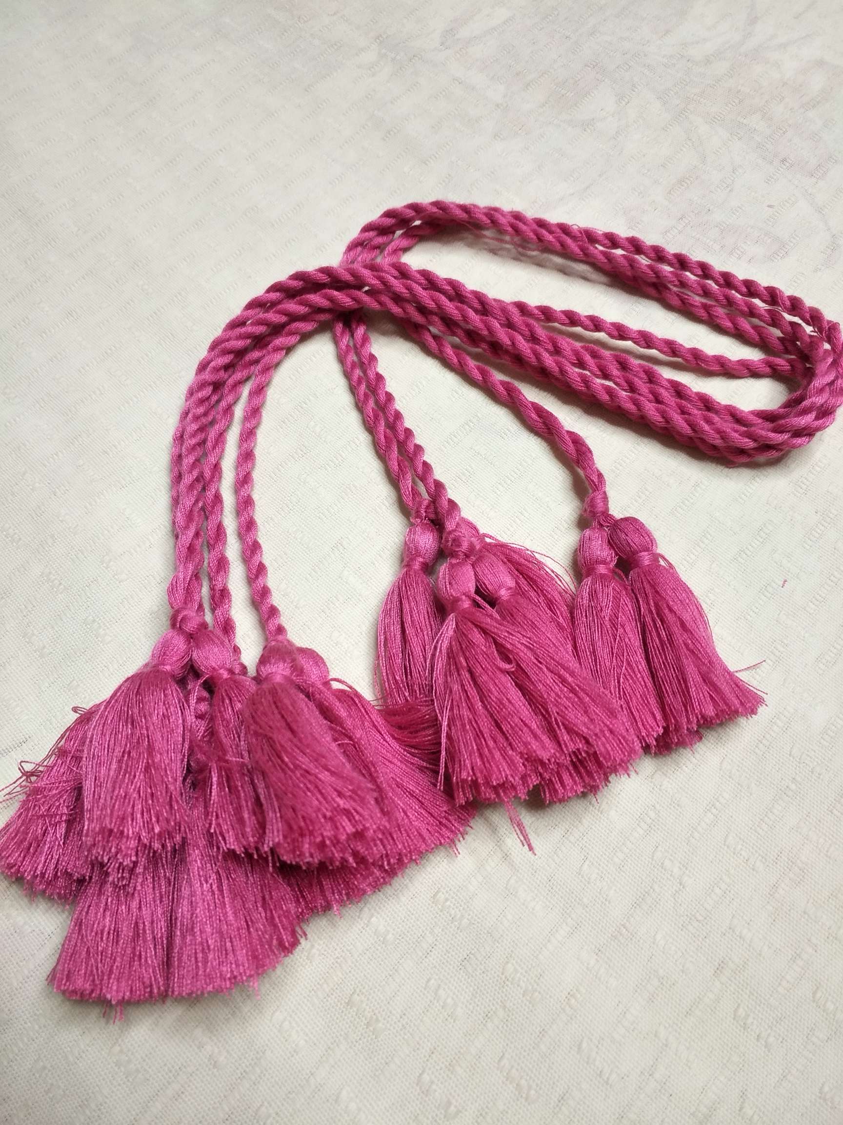 纯手工双色分色流苏详情图7