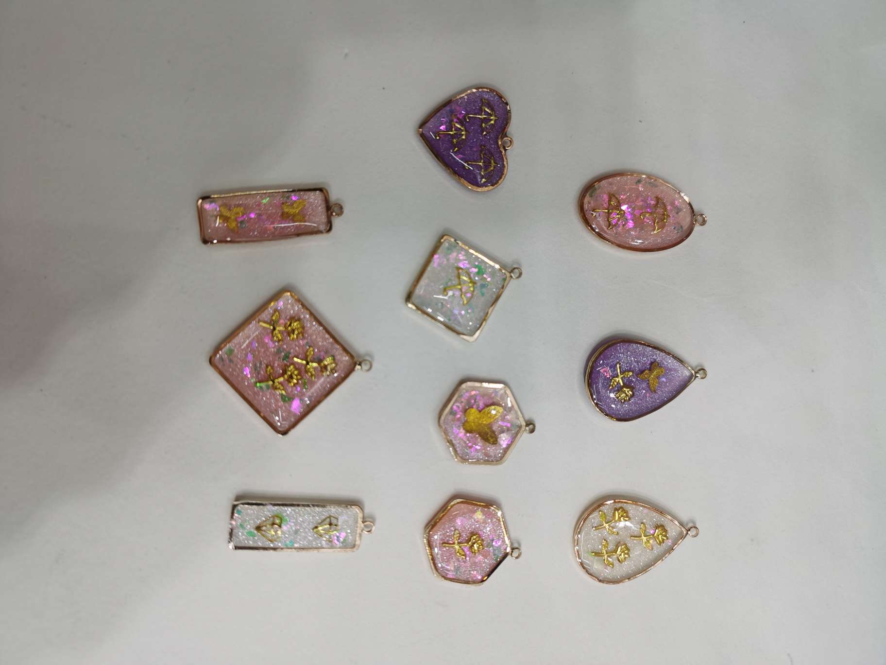 Resin technology headdress, earrings, pendant accessories thumbnail