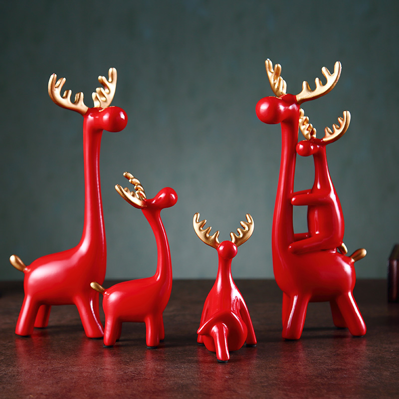 家家禄鹿   摆件  家居饰品 潮艺063