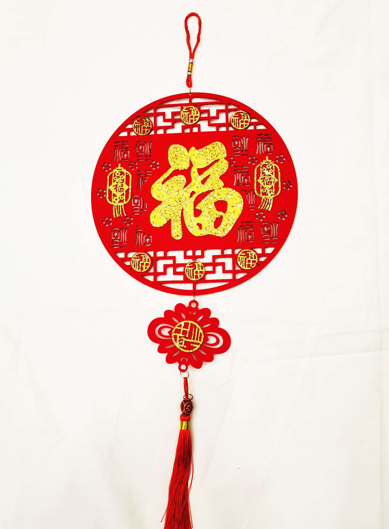 节庆用品春节用品镂空挂件对联2