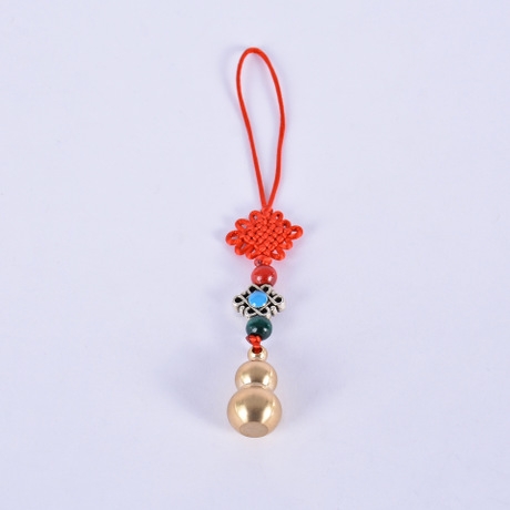 Creative street stall goods, all-copper keychains and copper gourd pendants in stock and wholesale from the manufacturer Specification image