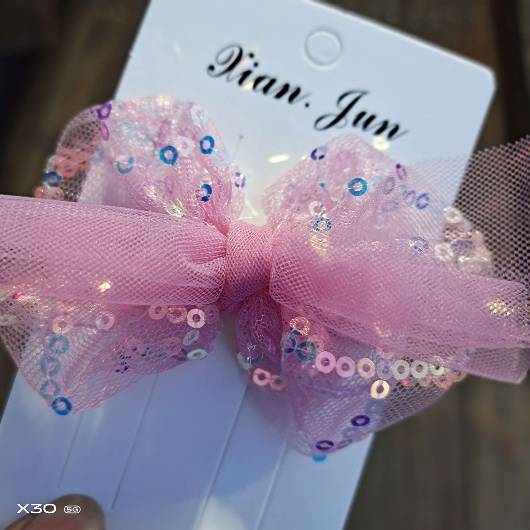 Korean version of Ins mesh sparkler bow hairpin children sweet princess hairpin girls headwear student hair accessories thumbnail