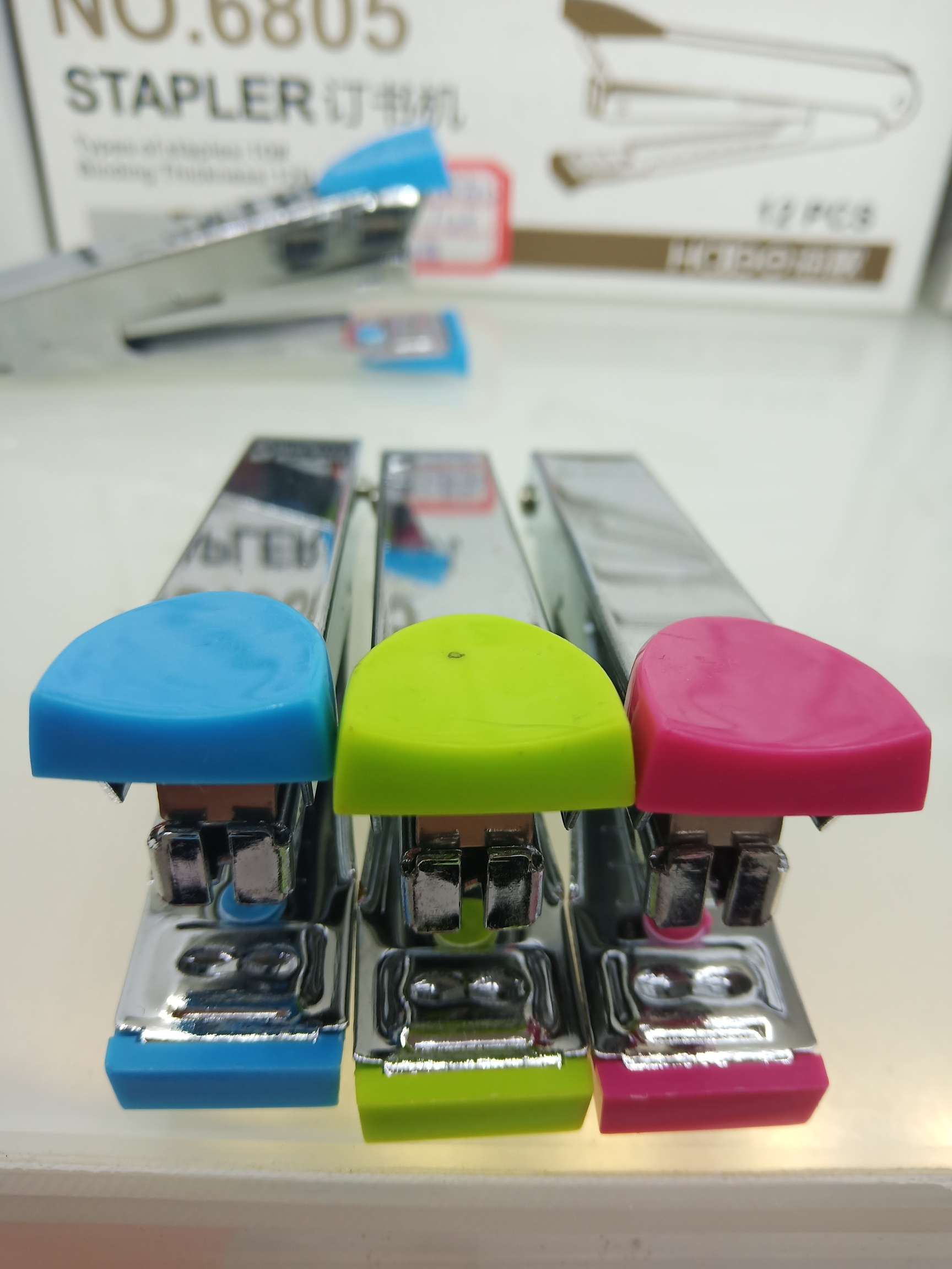 A motorcycle stapler