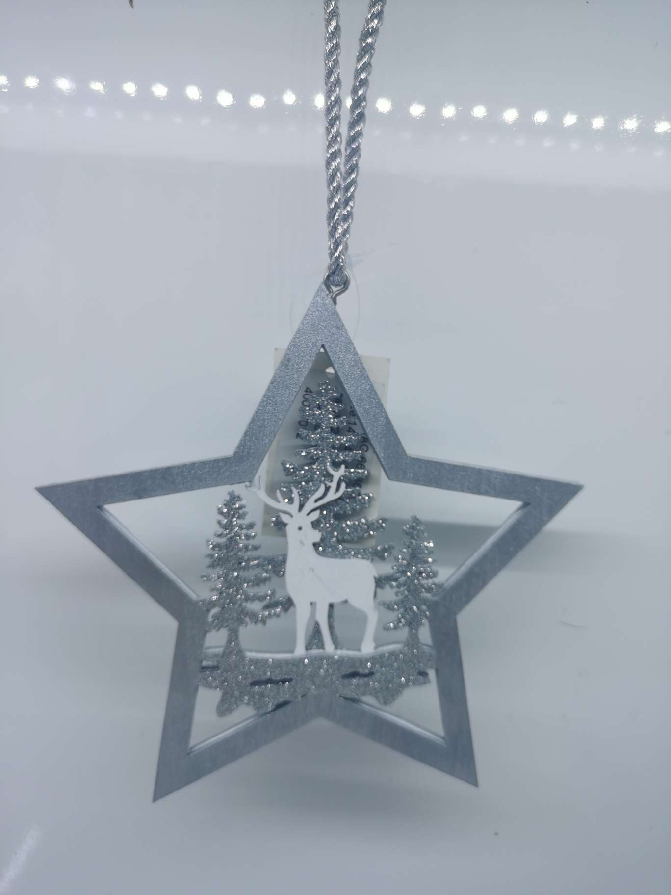 圣诞木质吊件：圣诞树：五角星：桃心：6款可选详情图1