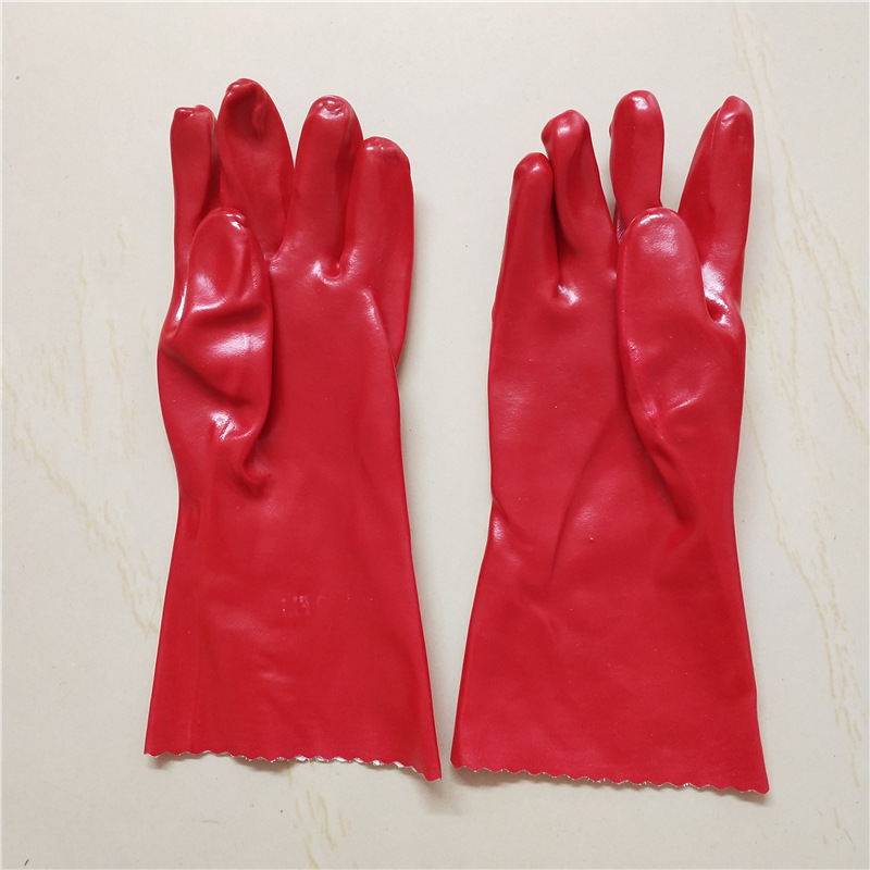 35Cm Red Oil Resistant Gloves Application Scenario