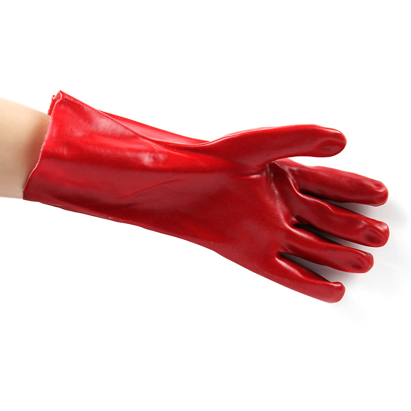35Cm Red Oil Resistant Gloves details Picture