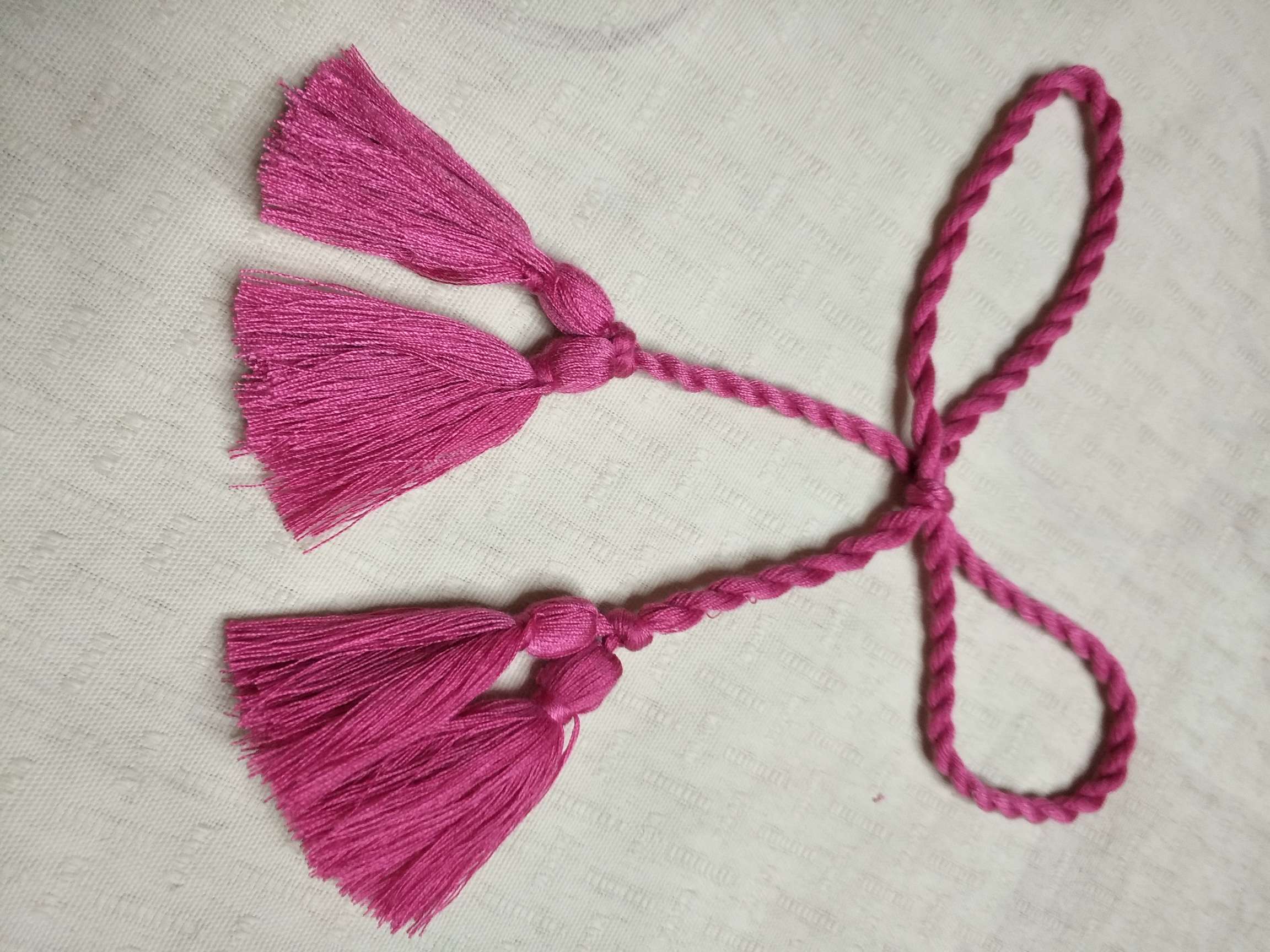 纯手工双色分色流苏详情图3