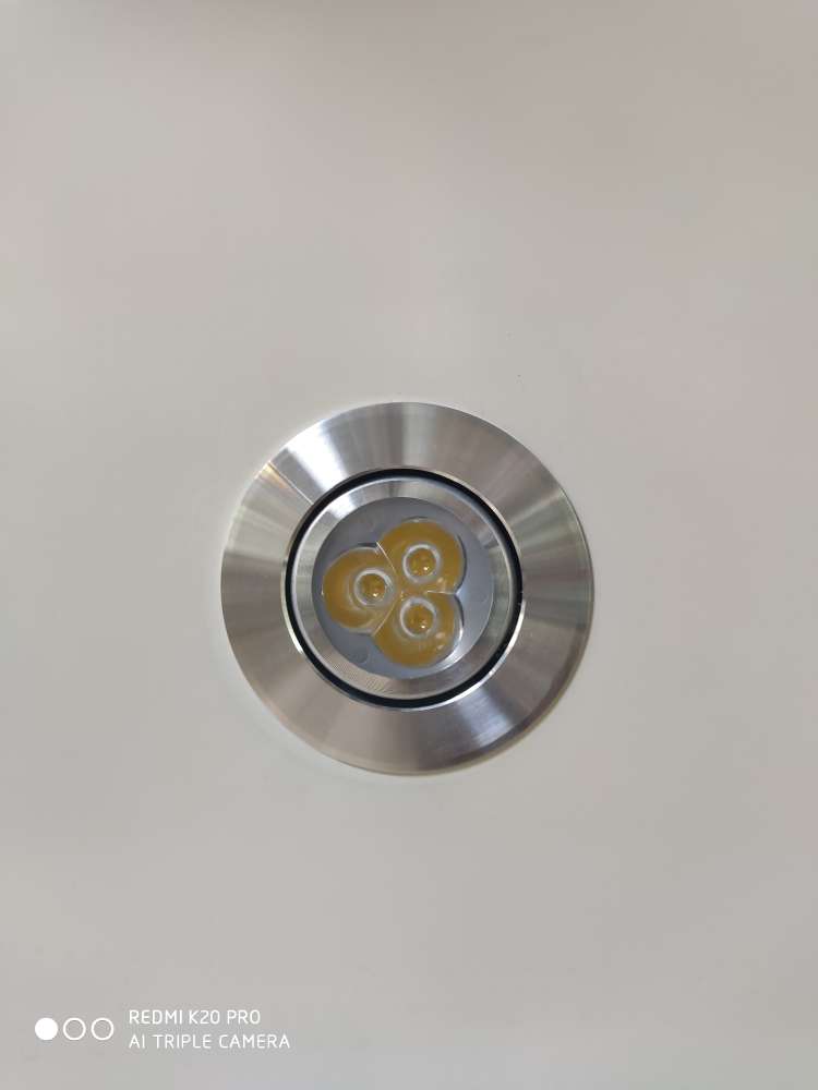 A small 3W silver-edge ceiling lamp with a national trend style decoration