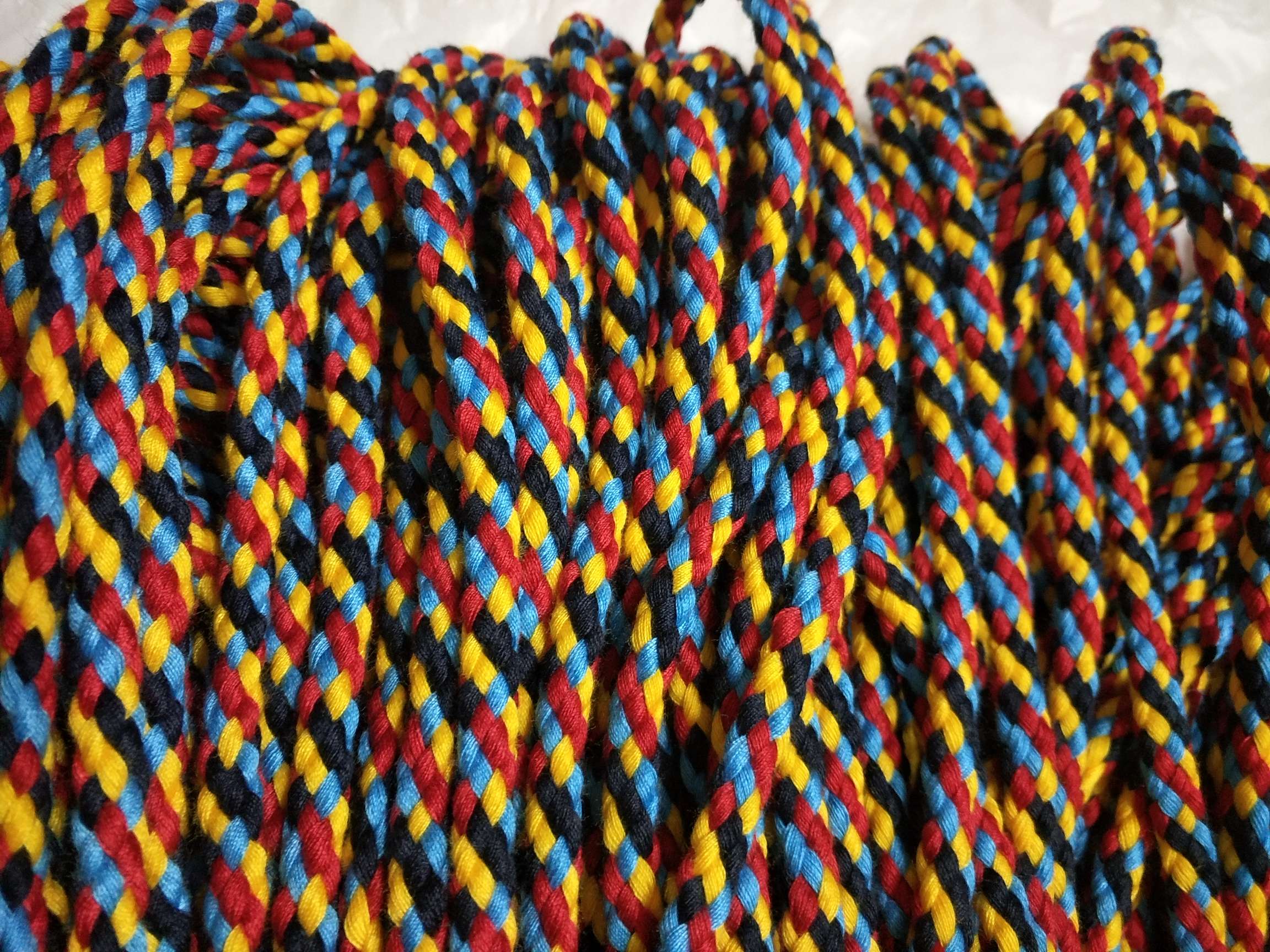 八股，四股彩色编织绳子，适合衣饰，鞋帽等等。详情图5