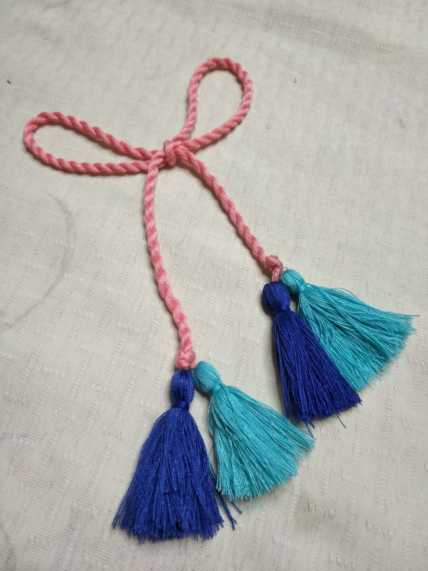 纯手工双色分色流苏详情图4