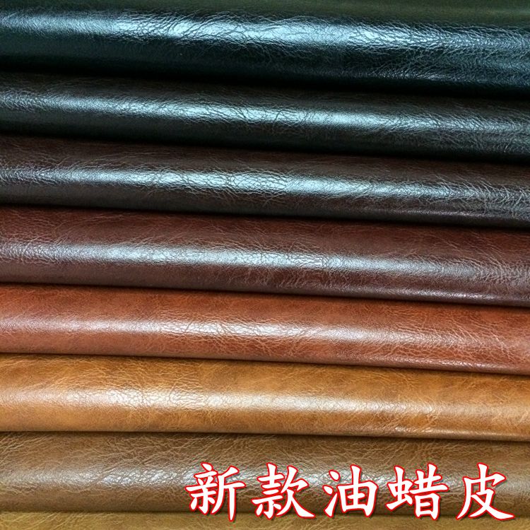 Factory direct sales of popular new oil-wax small lychee leather, large stock of high, medium and low grade luggage, sofa, shoe materials and fabrics Specification image