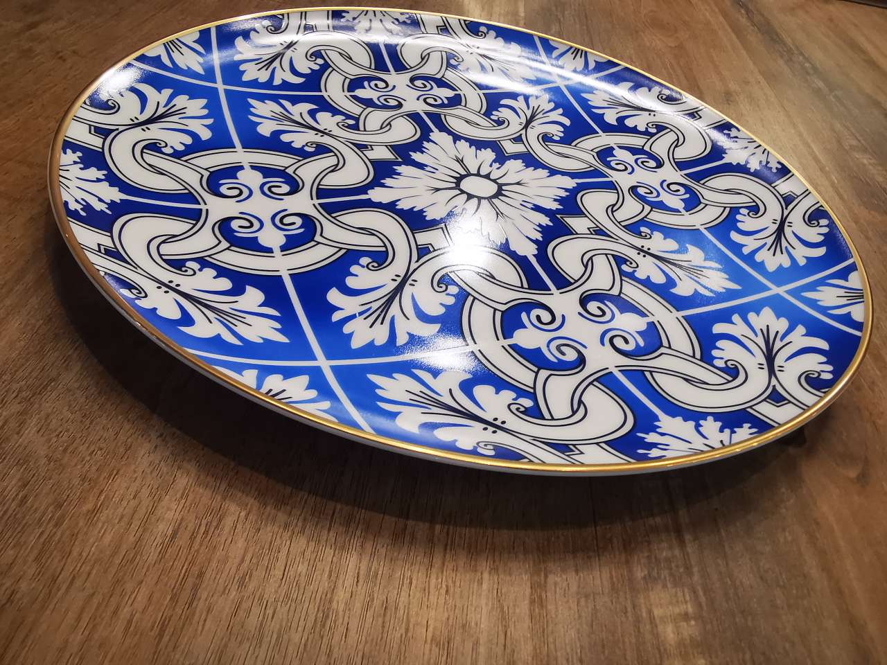 12-inch enlarged bone China cloisonne dinner plate Item Picture