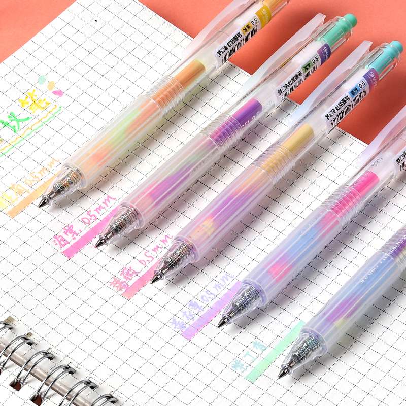 S629 Dream Rainbow Gradient Pen, Student Hand Ledger Neutral Pen undefined