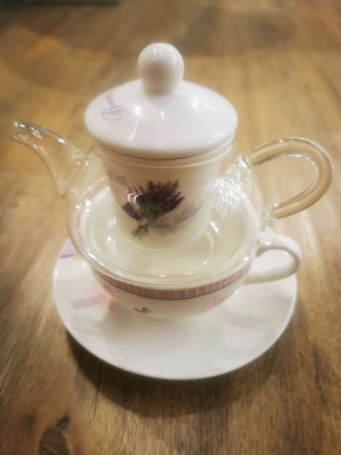 A set of cups, plates and teapots for making tea