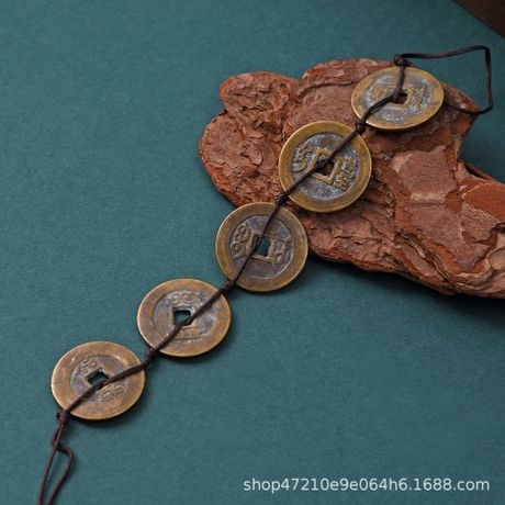 High archaize copper coin 2.8 Five Emperor money ancient coin collection memorial ornaments hanging ornaments spot wholesale thumbnail