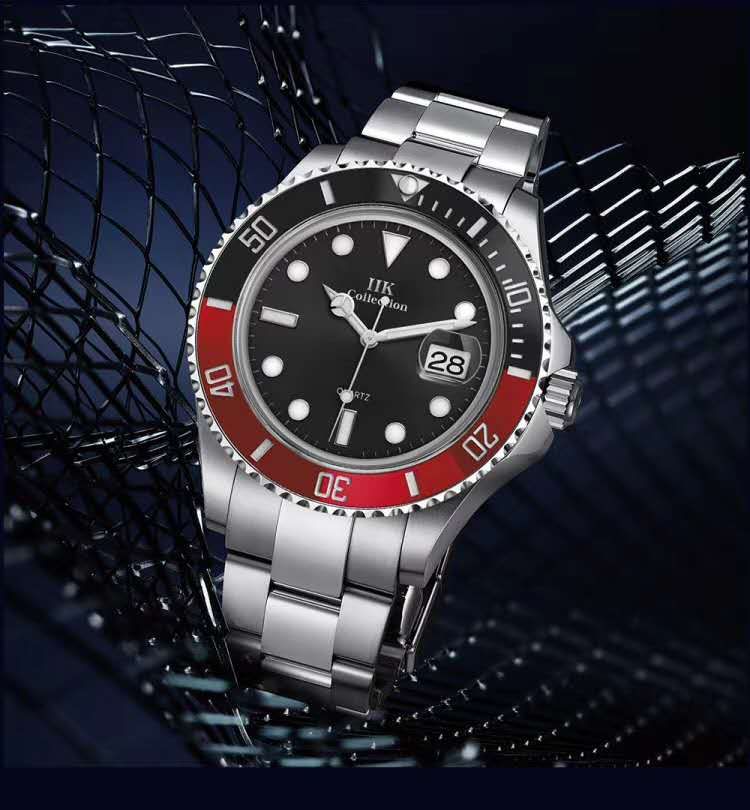 The latest fashion trend of 2020, the same style as the Internet celebrity Swiss top ten famous watches, the genuine brand Green Water Ghost watch, men's trendy steel band luminous waterproof, student sports black water monster undefined