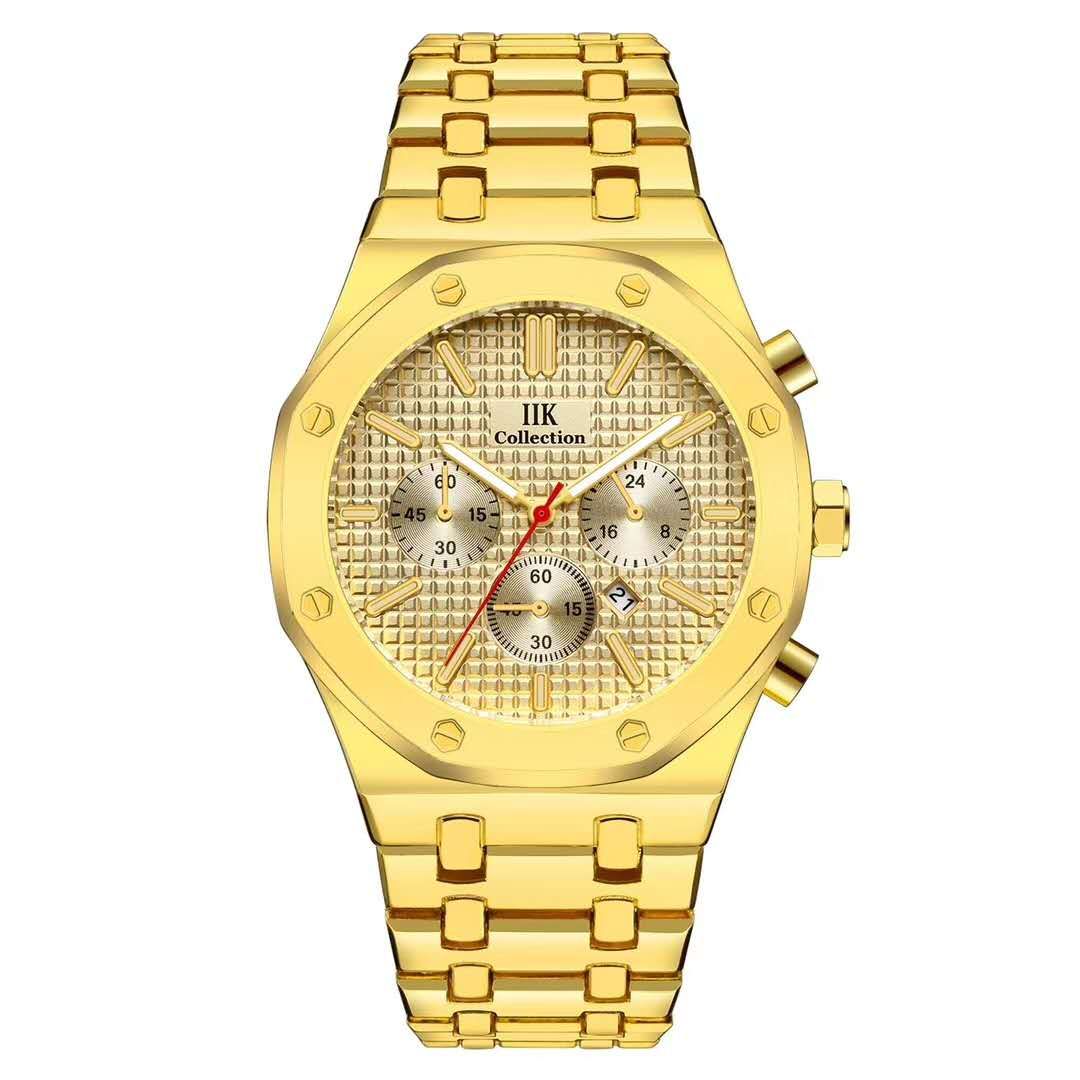 The latest trend brand of 2020, genuine domestic stylish men's wristwatch, business men's, student casual ultra-thin luminous waterproof steel band quartz watch Specification image