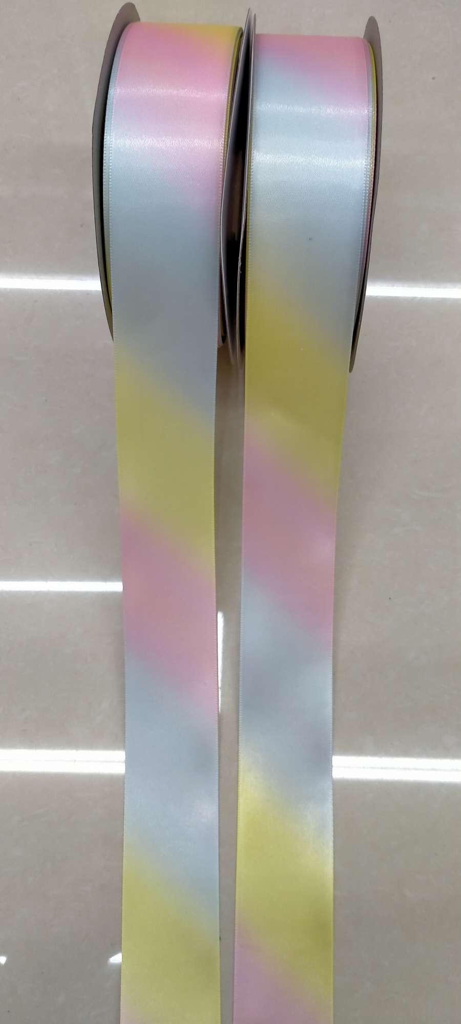 3.8cm single polyester strip printed with rainbow thumbnail