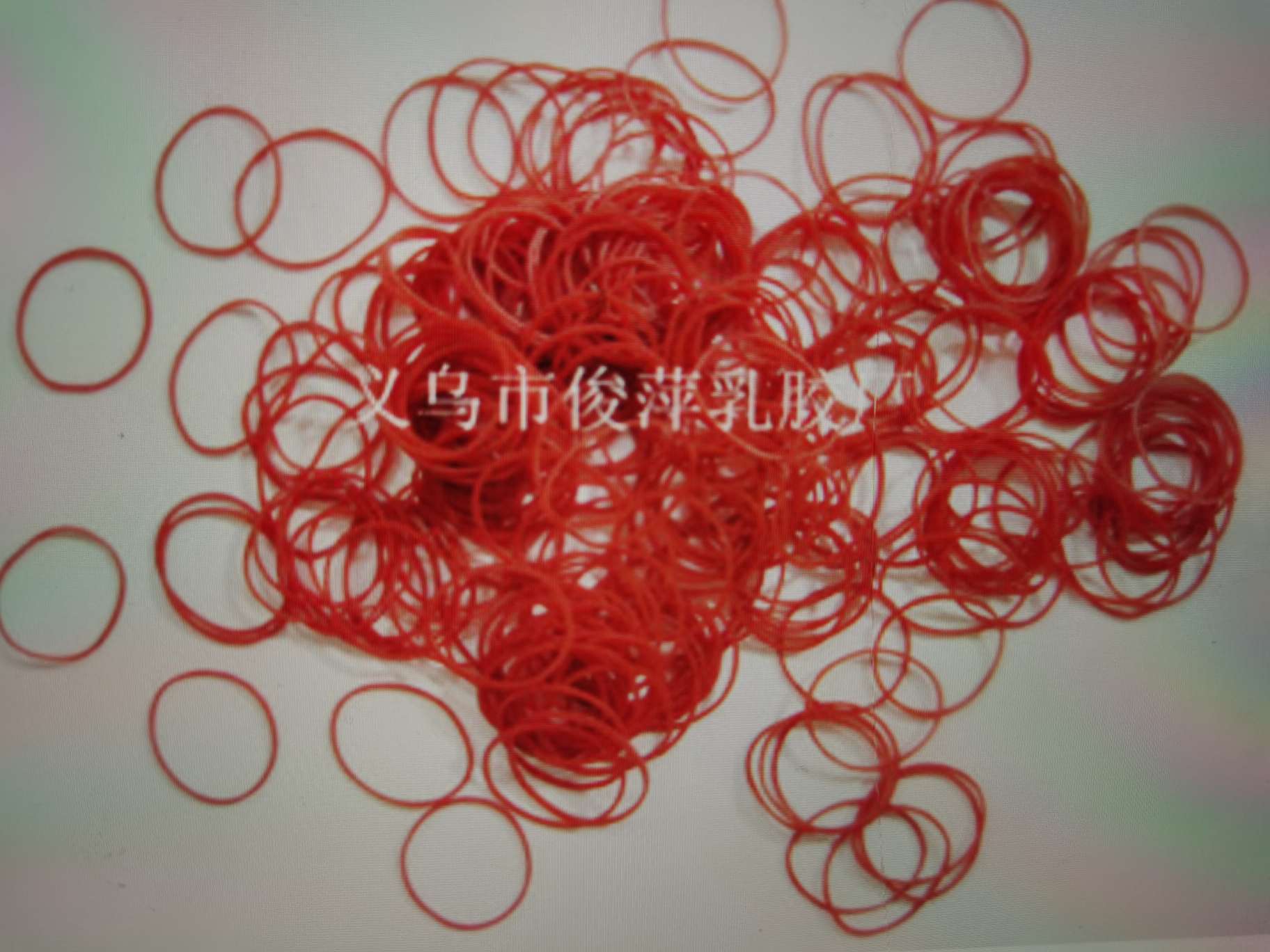 橡皮筋  橡胶圈 耐高温 透明红皮筋 32透明红产品图