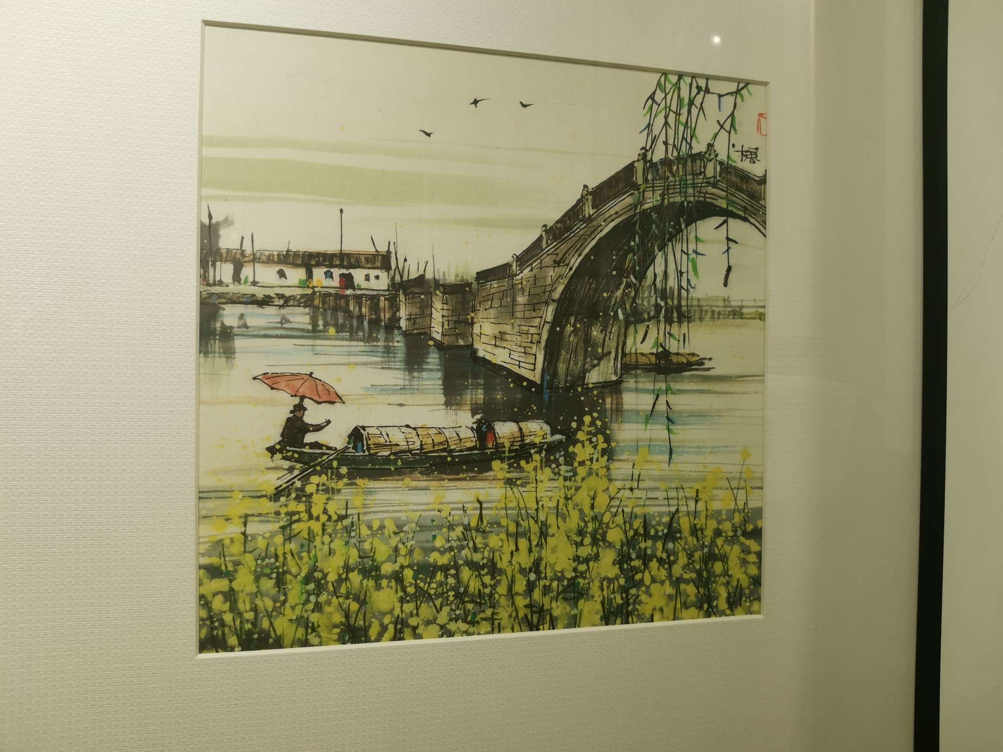 中国风客厅装饰画晶瓷画餐厅挂画壁画沙发背景墙画