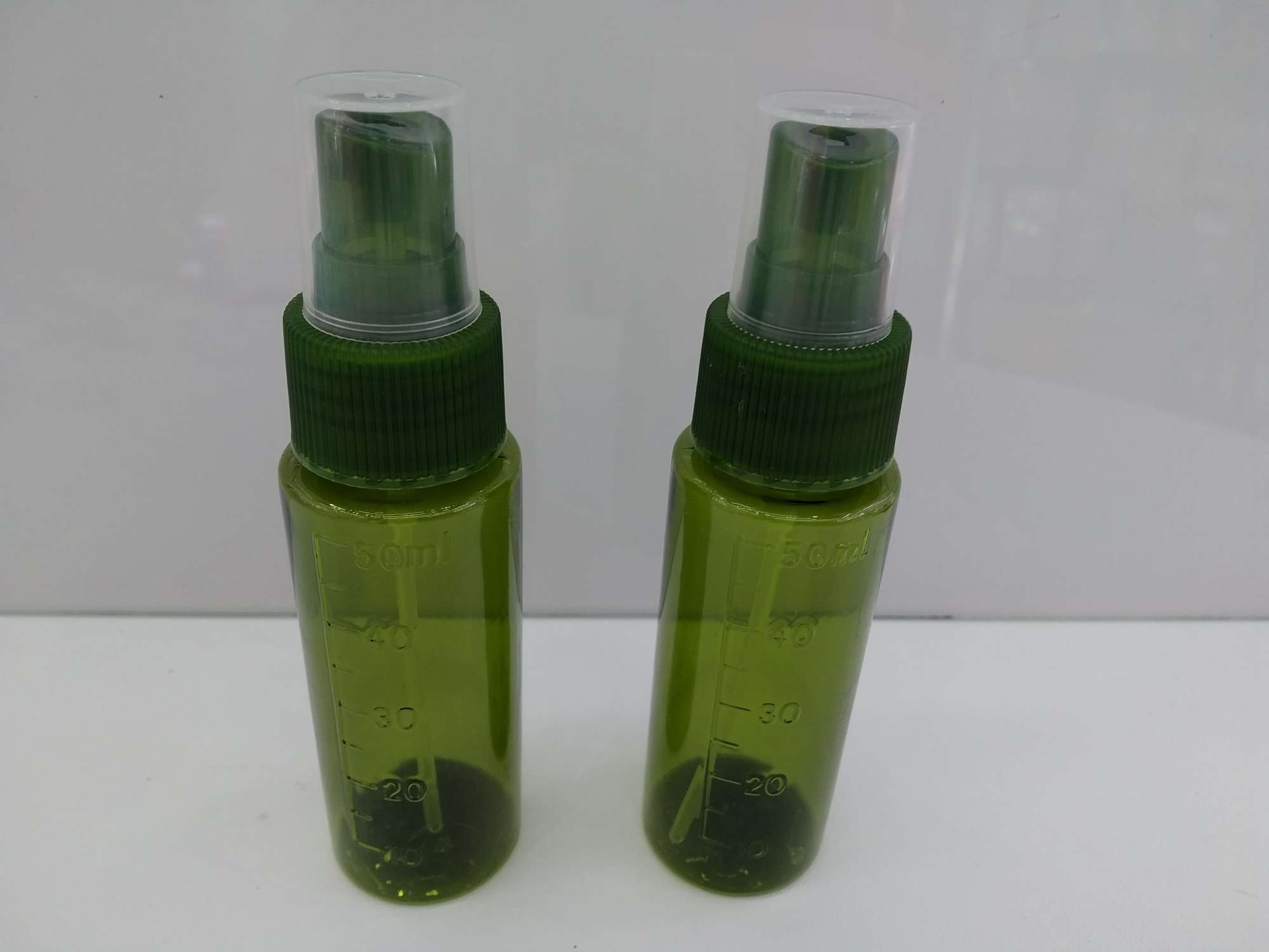 New 50 ml spray bottle of matte color, plastic bottle of perfume and toilet water