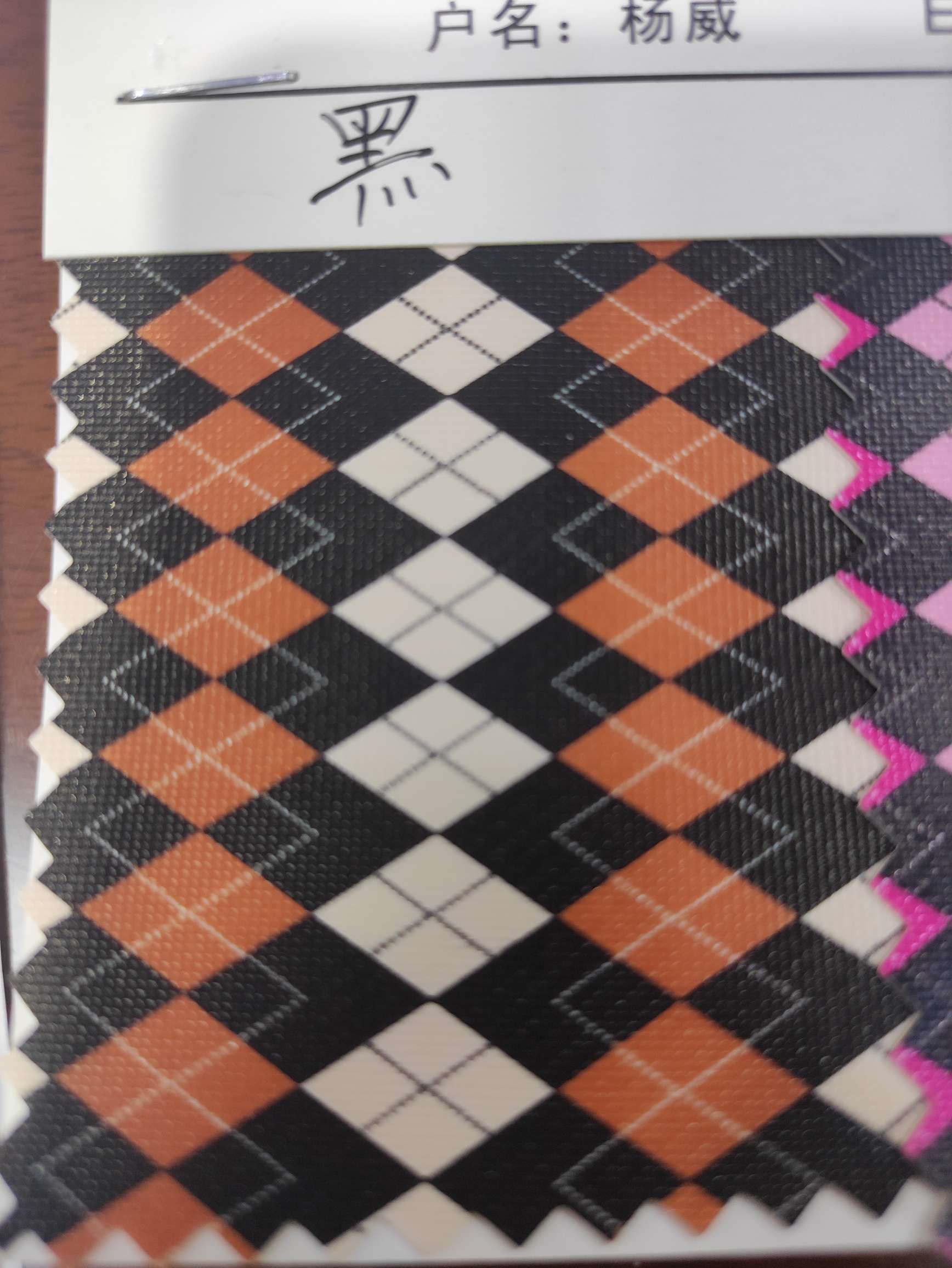 菱形格子大量现货高中低档皮革面料厂家直销热销新款详情图7