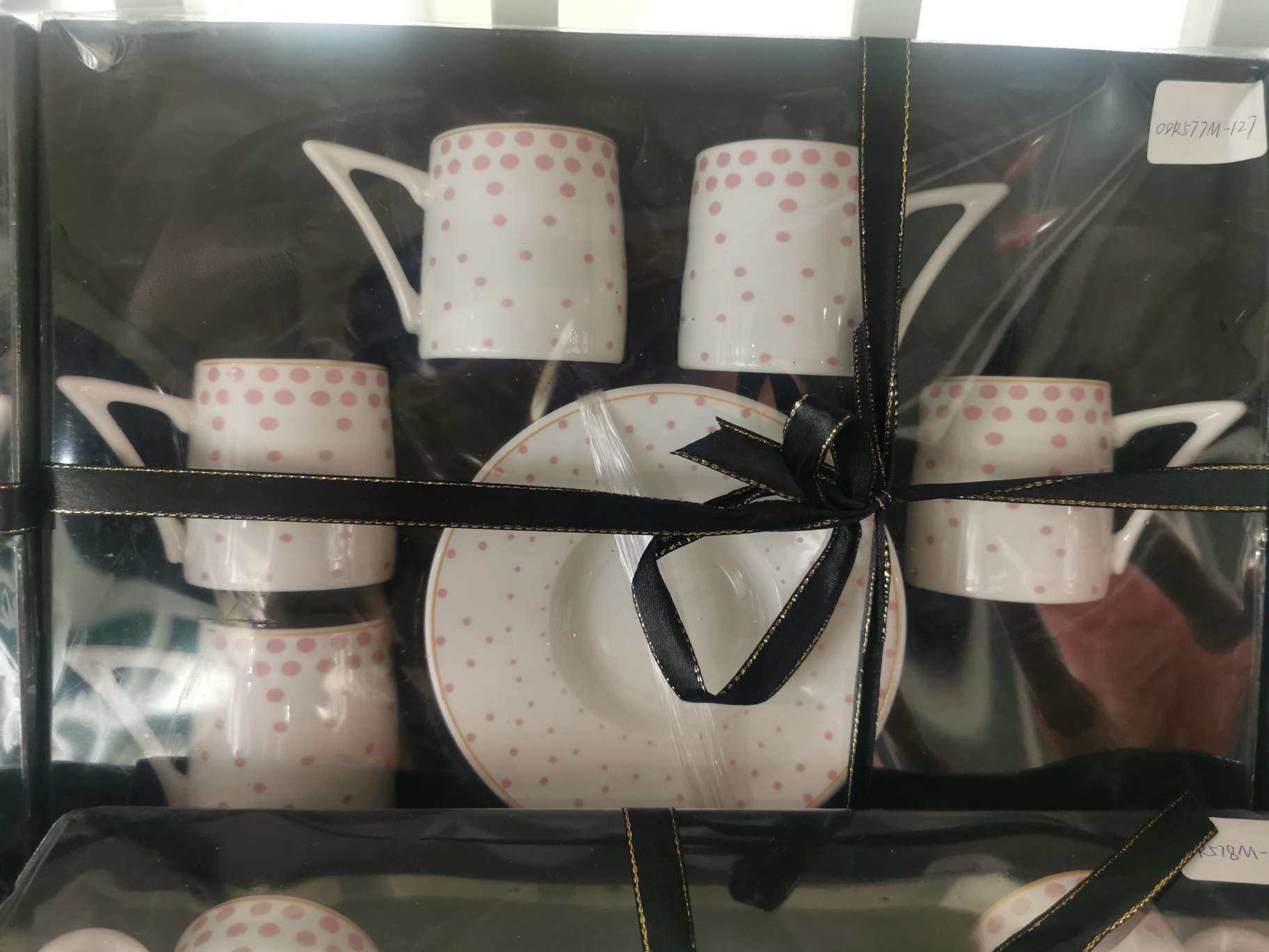 100 ml, six cups and six plates mixed details Picture