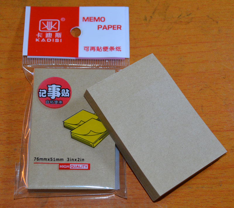 Factory direct selling kraft paper sticky notes notes can be customized thumbnail