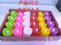 Plastic candle, wavy wax, colored shell wax