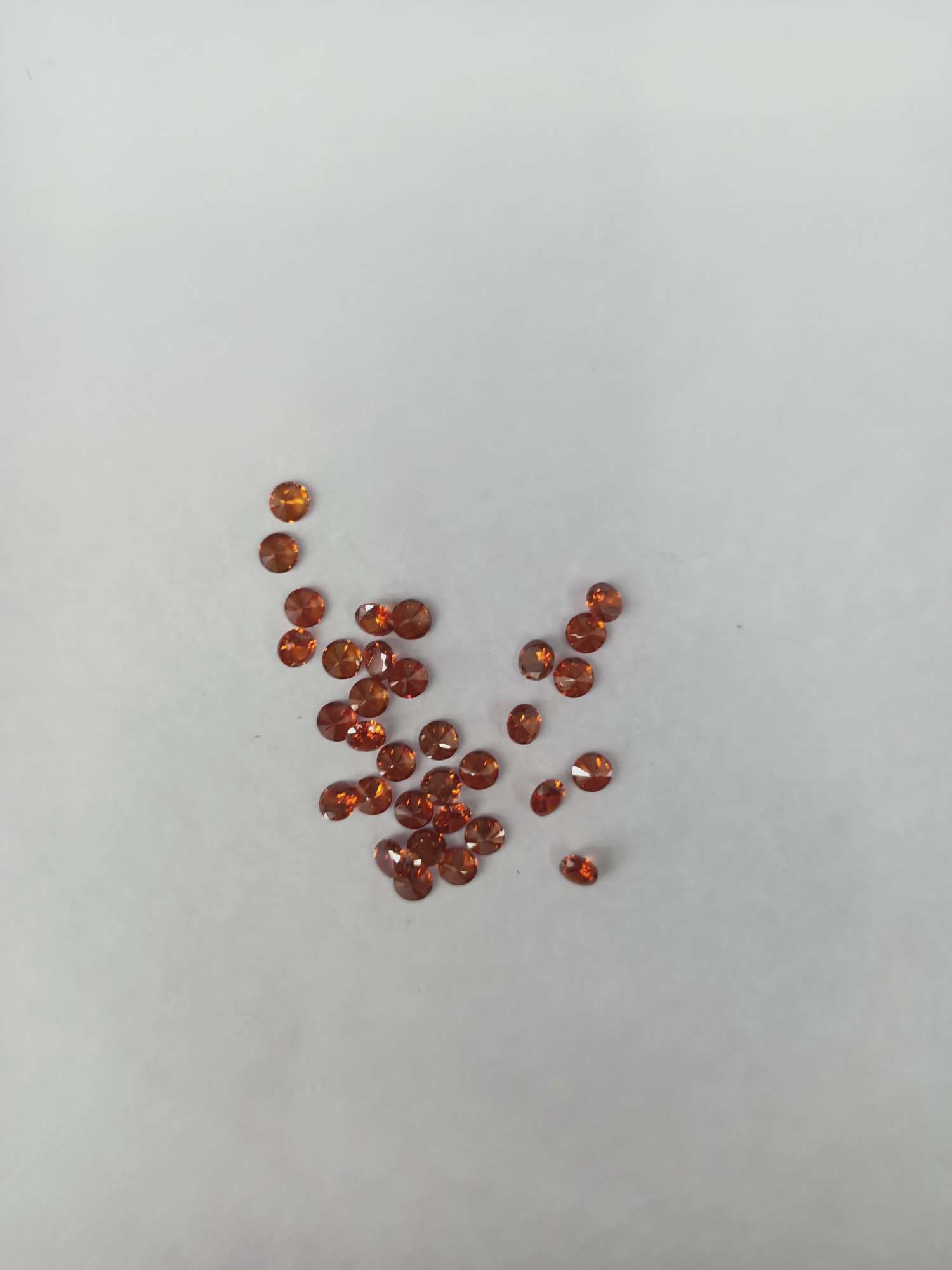 The orange small zircon jewelry accessory from Xinyao is a popular DIY product that is cute and charming