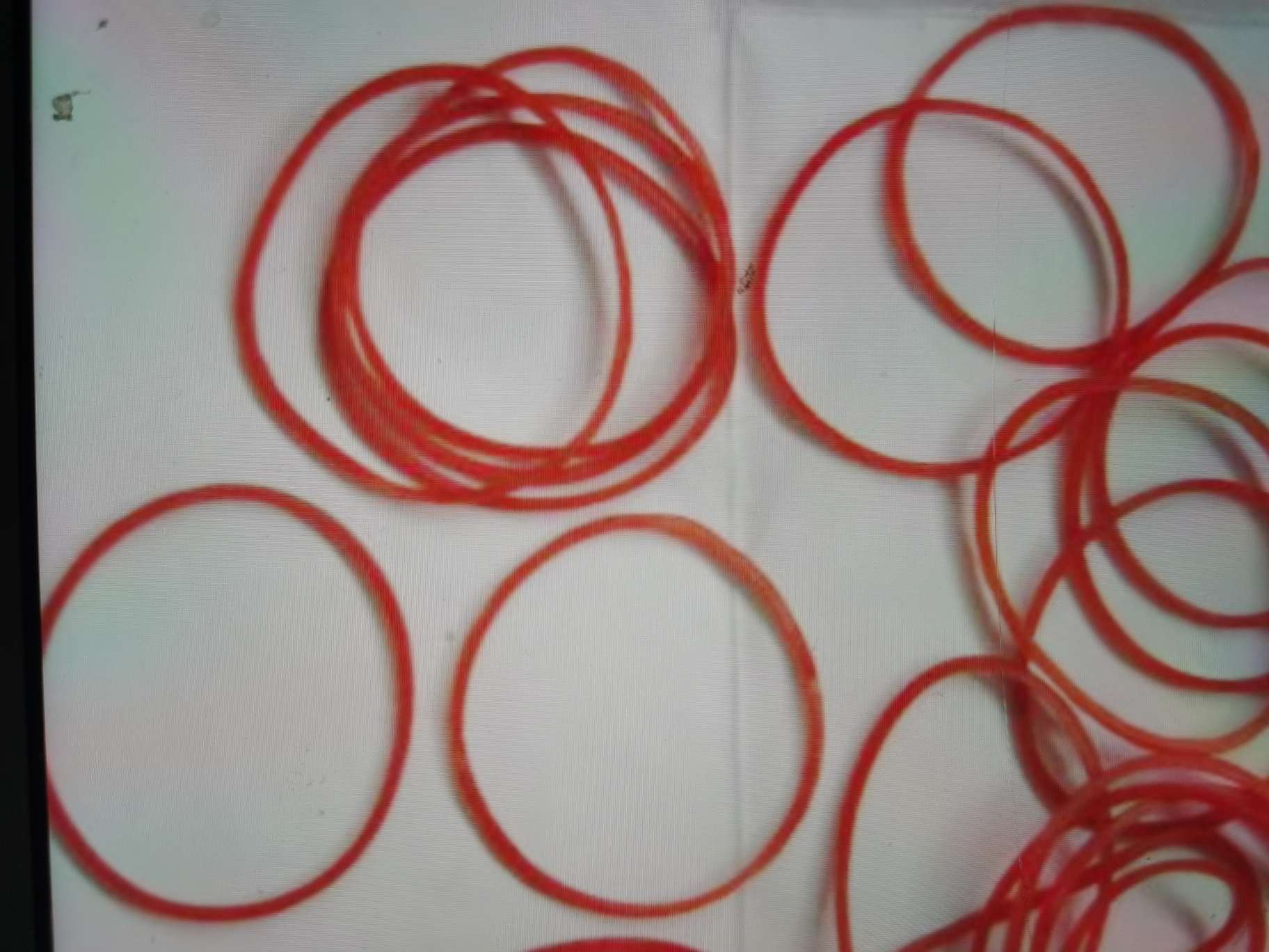 橡皮筋  橡胶圈 耐高温 透明红皮筋 50透明红