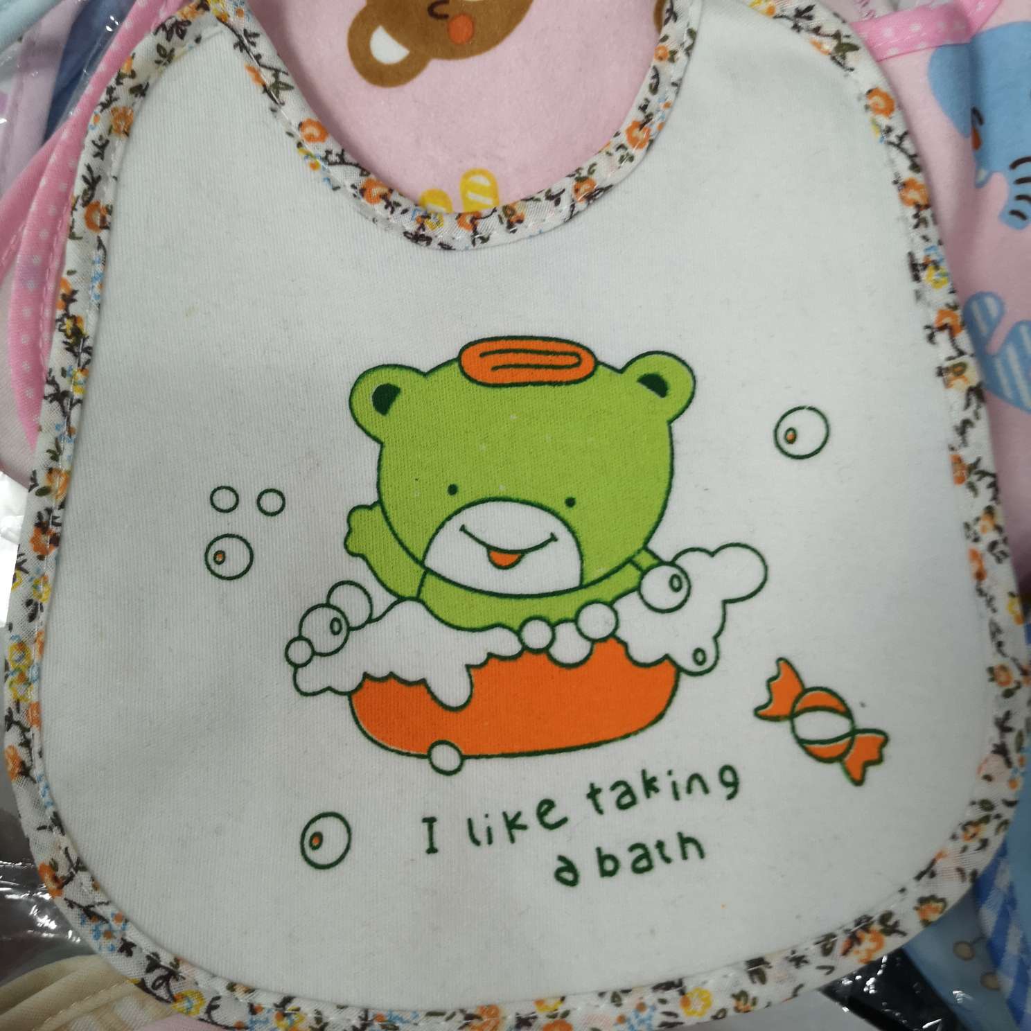 Waterproof drool bear bear square face mask bib baby towel hand bib cotton bib thumbnail