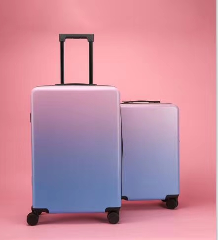 定制款全新升级款变色箱 拉杆箱 行李箱 旅行箱白底实物图