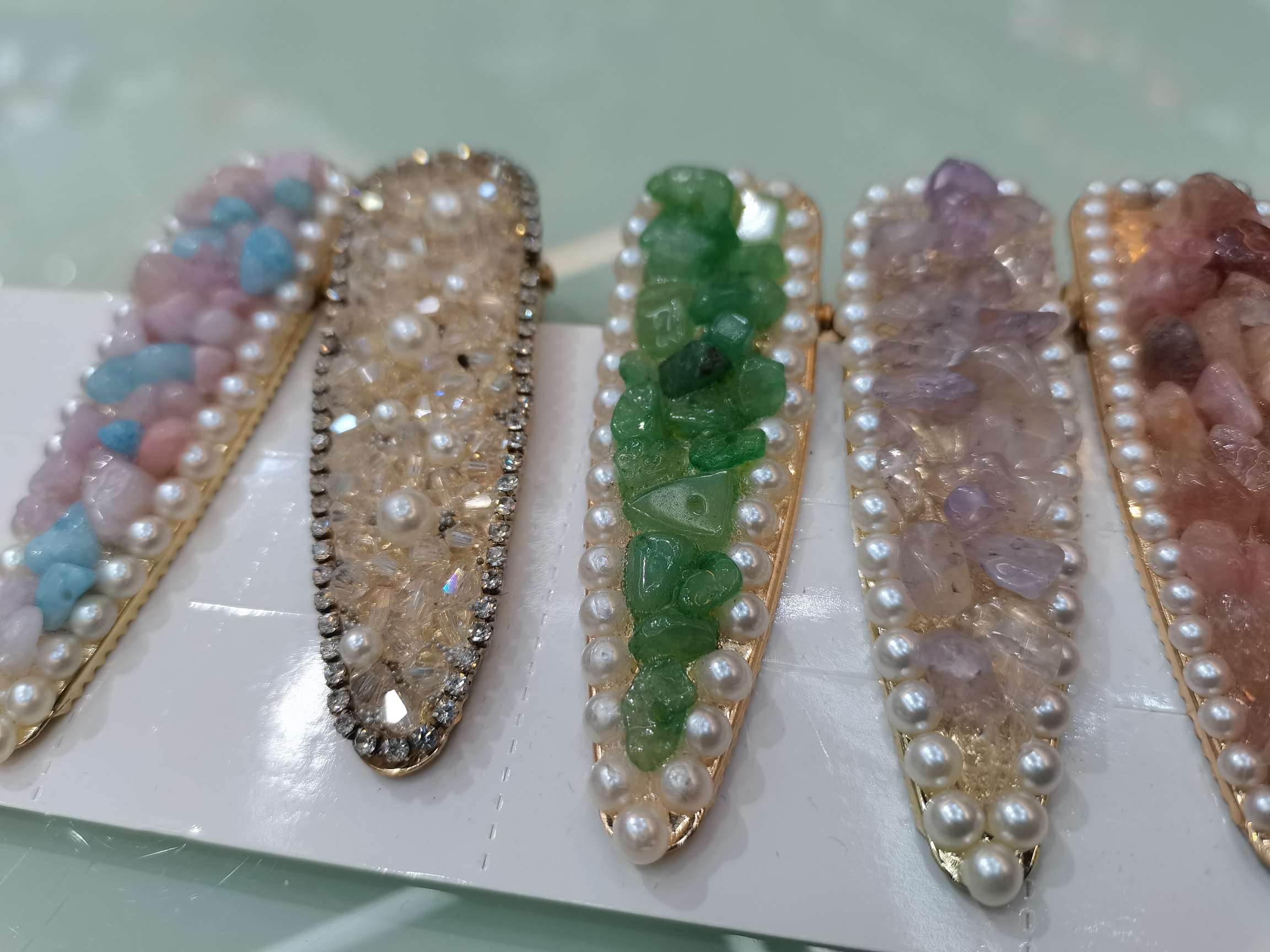 Jade hair clips, best-selling hair clips details Picture