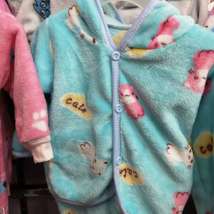 新生婴幼儿春秋冬季保暖家居套装法兰绒两件套睡衣服宝宝珊瑚绒
