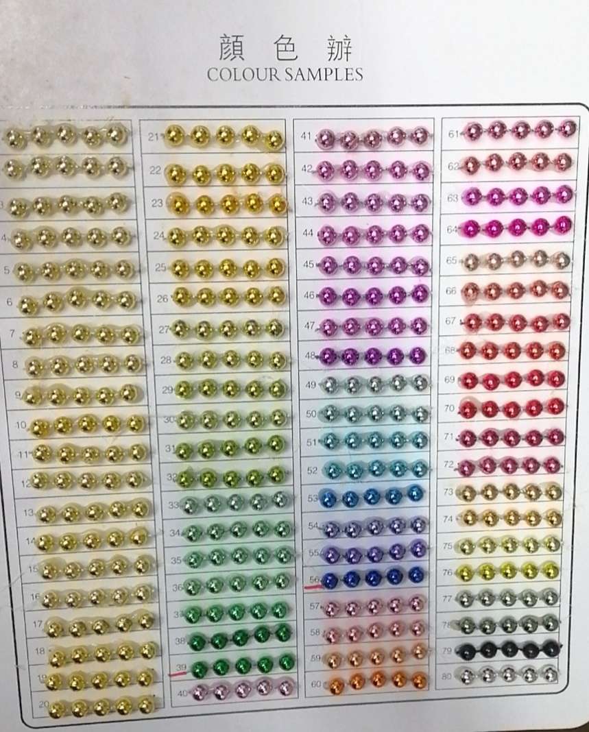 彩色水磨4mm珍珠现货厂家直销