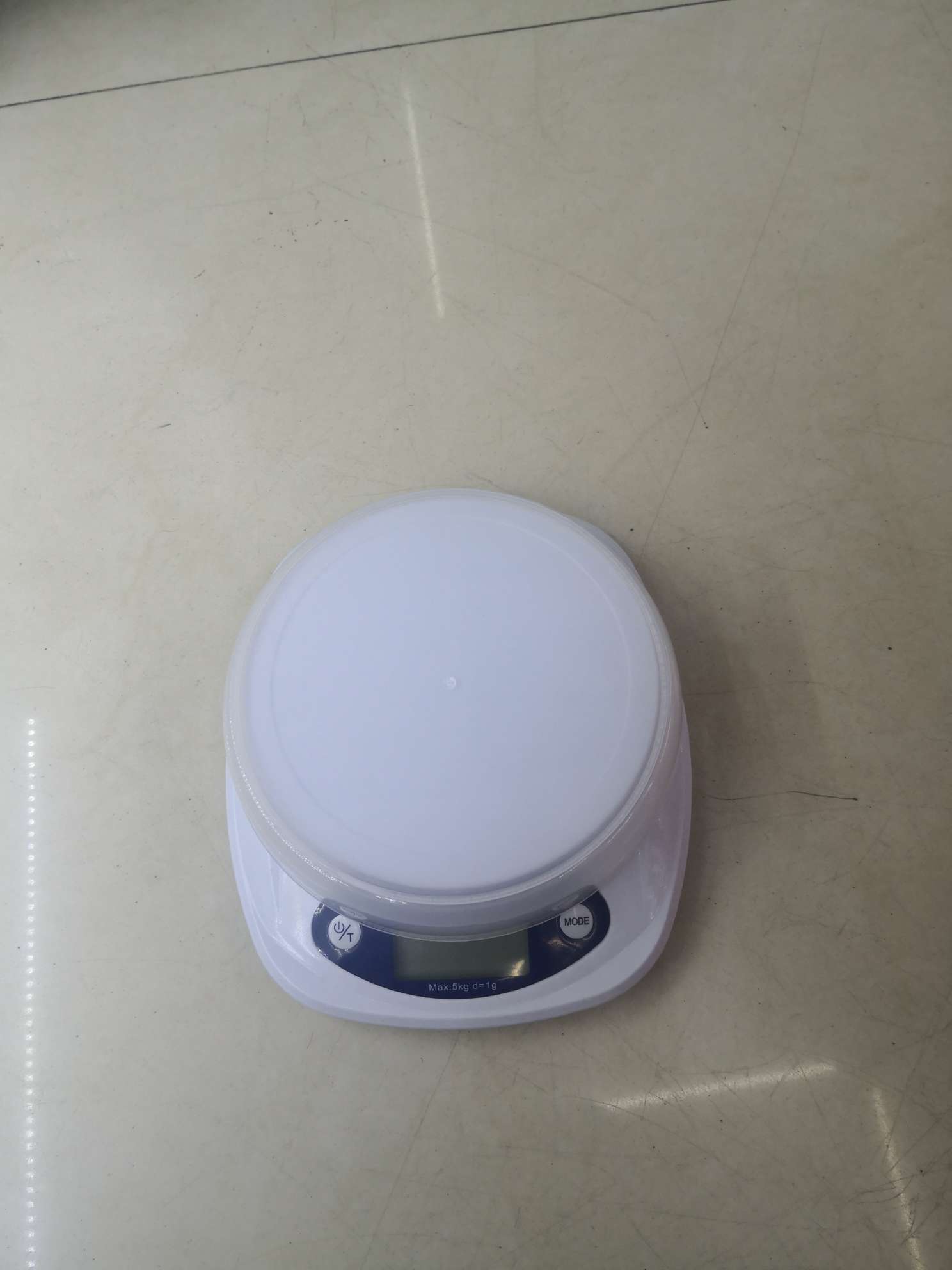 Electronic kitchen scale with plate Specification image