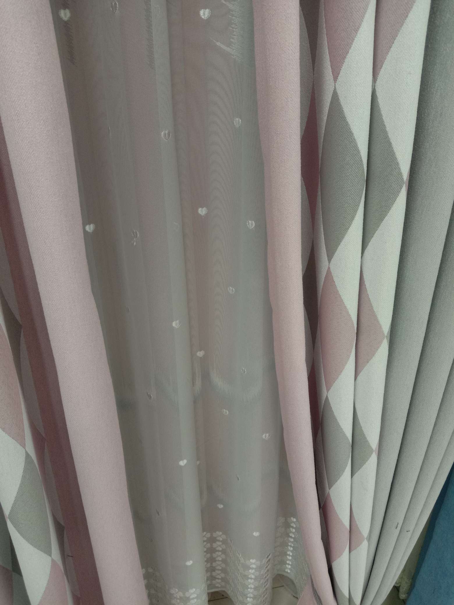 Sherry seamless spliced curtains undefined