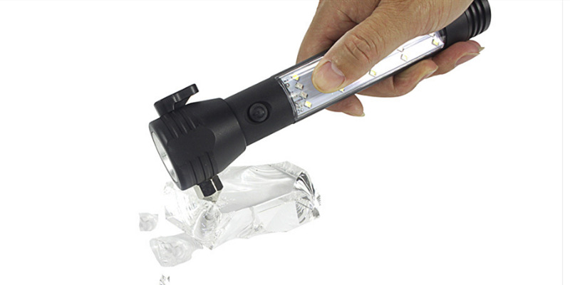 A best-selling solar-powered rechargeable flashlight and a multi-functional car flashlight Application Scenario