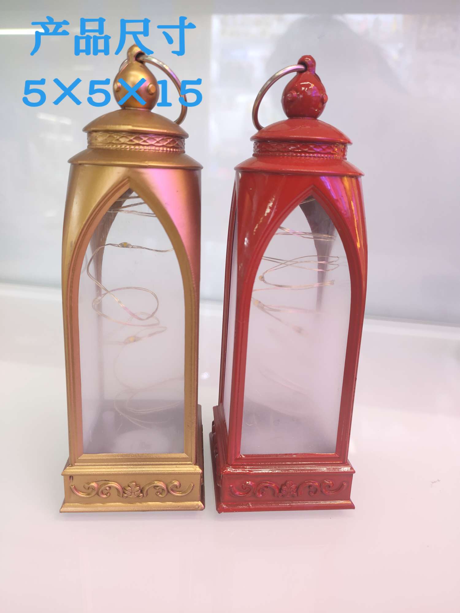 Plastic microlandscape lighting, small night light, led castle night light thumbnail