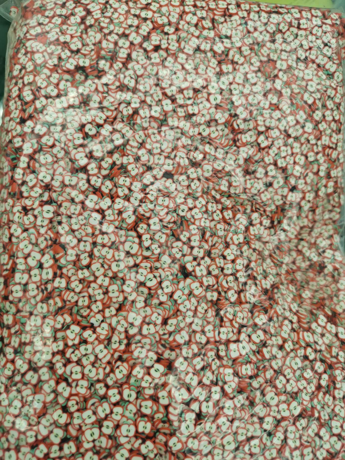 美甲软陶  苹果片