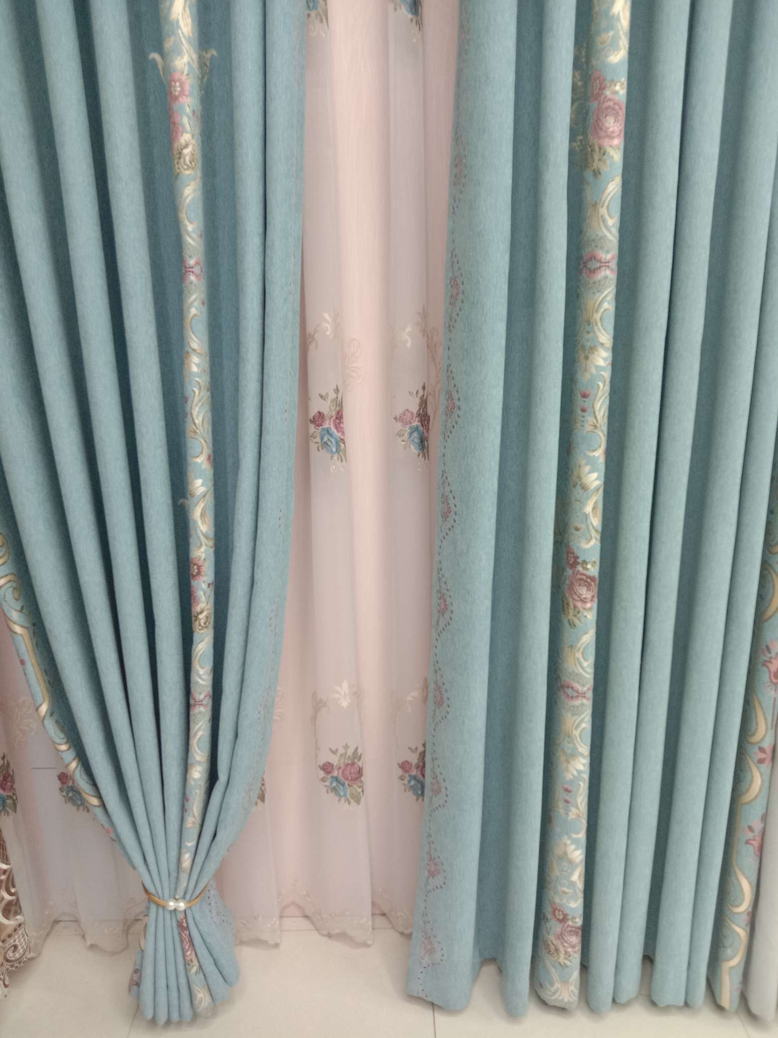 New style factory direct sales available for retail and wholesale. Kaxenier seamless splicing Chinese-style bedroom and living room fashion curtains undefined