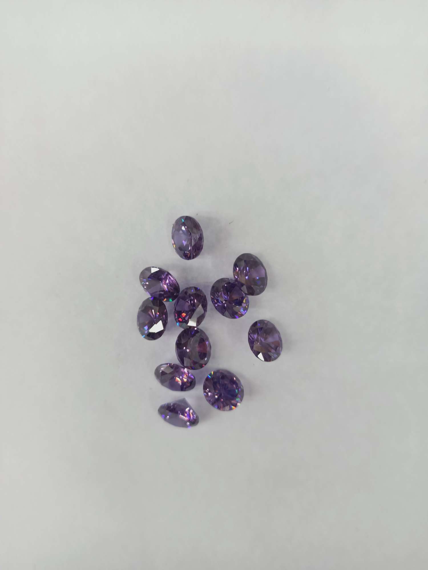 Deep purple zircon Xinyao jewelry accessories are a popular DIY item that is cute and charming