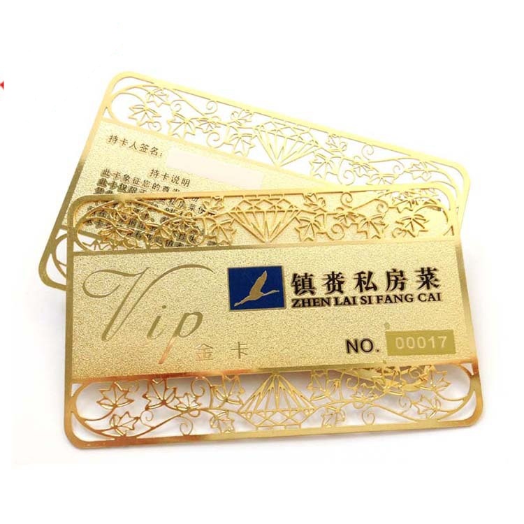 金卡、VIP卡、唐卡、名片等各种金属卡片定制
