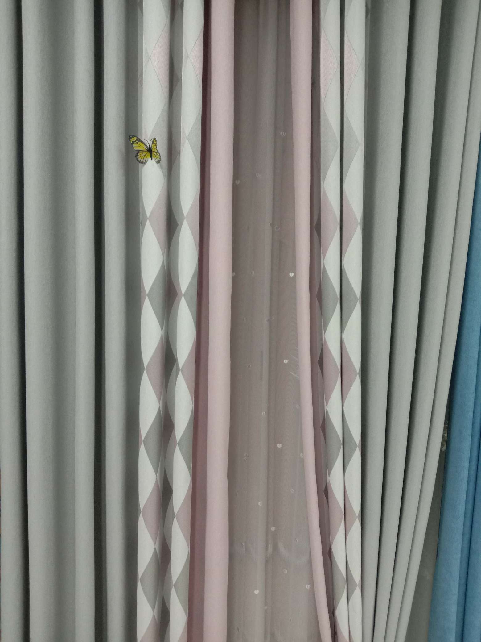 Sherry seamless spliced curtains Item Picture