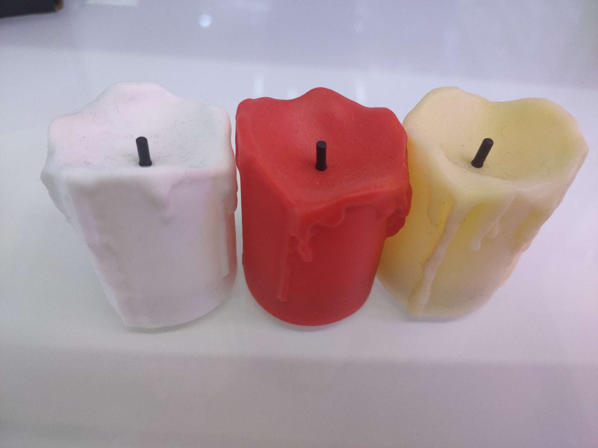 黑心蜡烛，塑料仿真泪蜡产品图